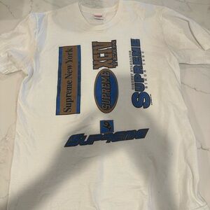 Supreme White Graphic T-Shirt